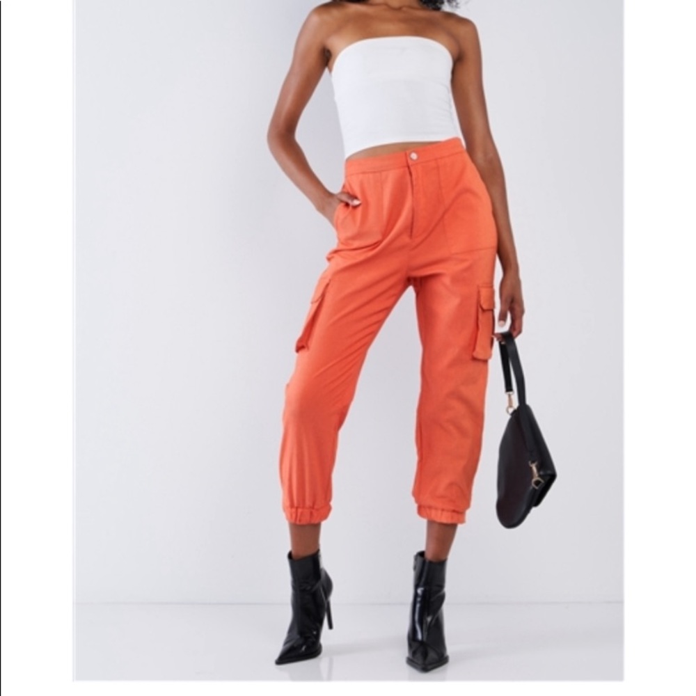 LIGHTWEIGHT COTTON/CANVAS CROP PANTS! NWOT!